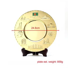 Placă metalică cu logo în relief 3d